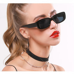 Small Rectangle Sunglasses Vintage Ladies Stylish Sunglasses