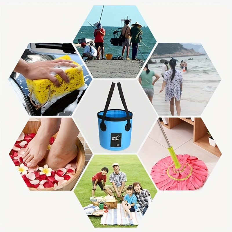 Collapsible Portable Lifting Bucket for Outdoor Fishing Camping Hiking Travel