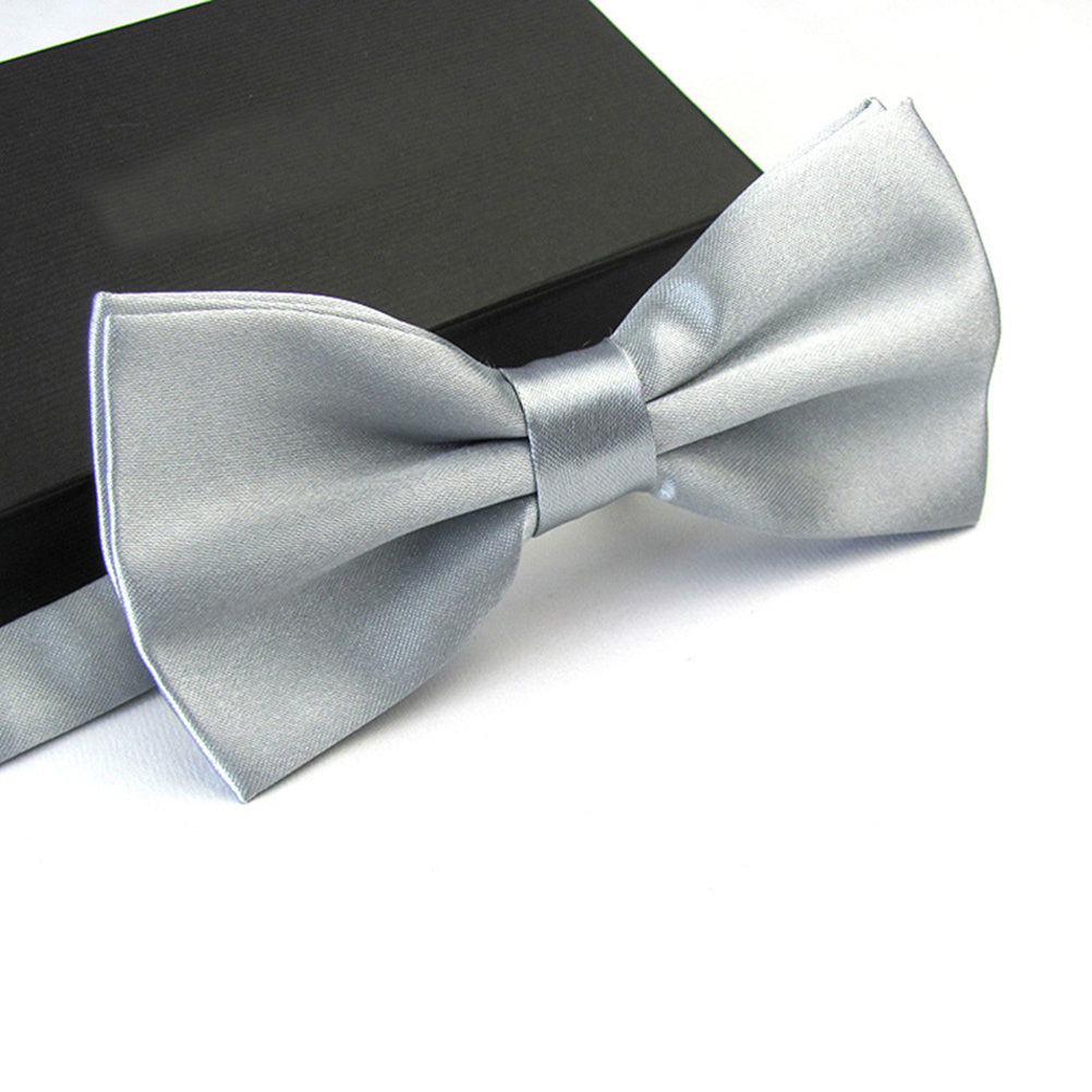 Men's Satin Solid Adjustable Tie Wedding