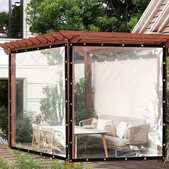 Transparent Waterproof Tarpaulin Cover Film for Garden Balcony Terrace Canopy