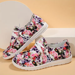 Colorful Skeleton Ghost Print Low Top Sneakers Lightweight Casual Shoes
