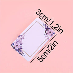 250pcs Flower Handwritten Marker Stickers - Blank Stickers for Home Kitchen