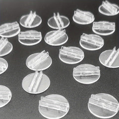 25-50pcs Round Card Holder Game Seat Card Holder Transparent Plastic Base