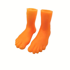 6pairs Finger Feet Puppet Tiny Feet Realistic Left and Right Small Feet