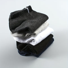 10 Pairs Grid Pattern Sports Ankle Socks For Men