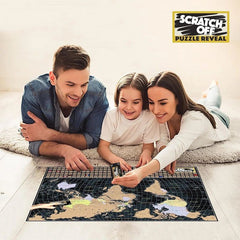 World Map Scratch Off Jigsaw Puzzle 1000pcs