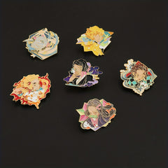 Anime Cartoon Character Metal Enamel Brooch For Girls