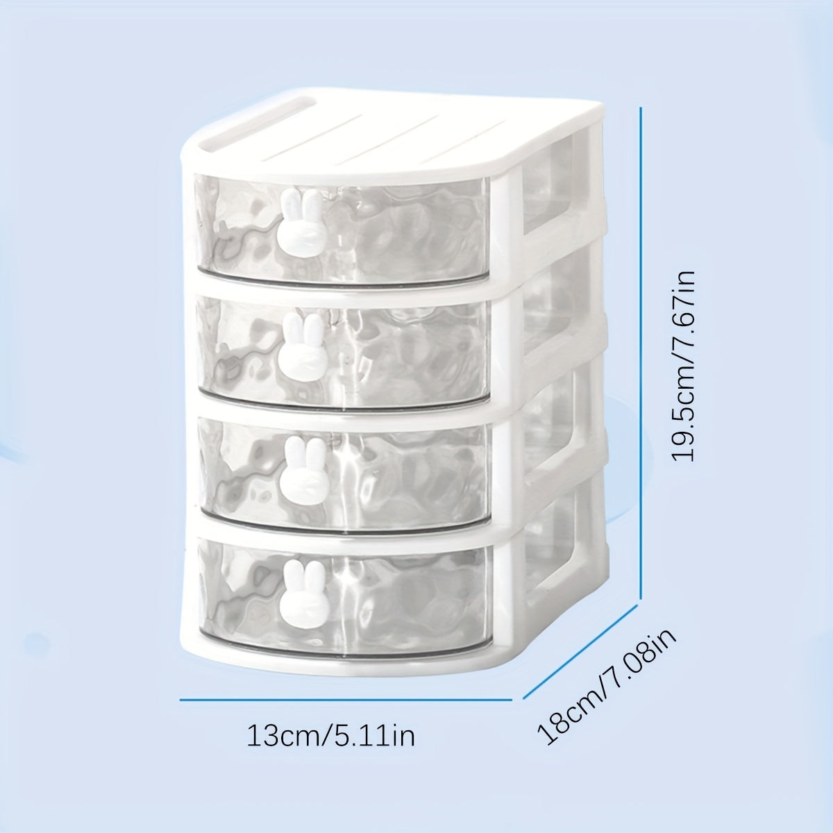 Cartoon Desktop Storage Box Drawer Type Desk Storage with Timer