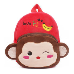 Girls Cartoon Plush Animal Backpack Shoulder Bag Coin Purse