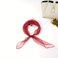 Thin Yarn Neck Scarf Hair Decorated Headband For Girls