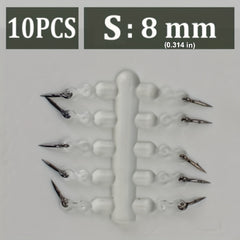 10pcs Metal Spike Bait Hook Set Fishing Tackle Accessories
