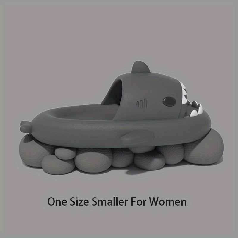 Cartoon Shark Cloud Slides Unisex Lightweight Non Slip Slippers