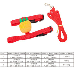 Cartoon Fruit Rabbit Chest Strap Pet Traction Rope