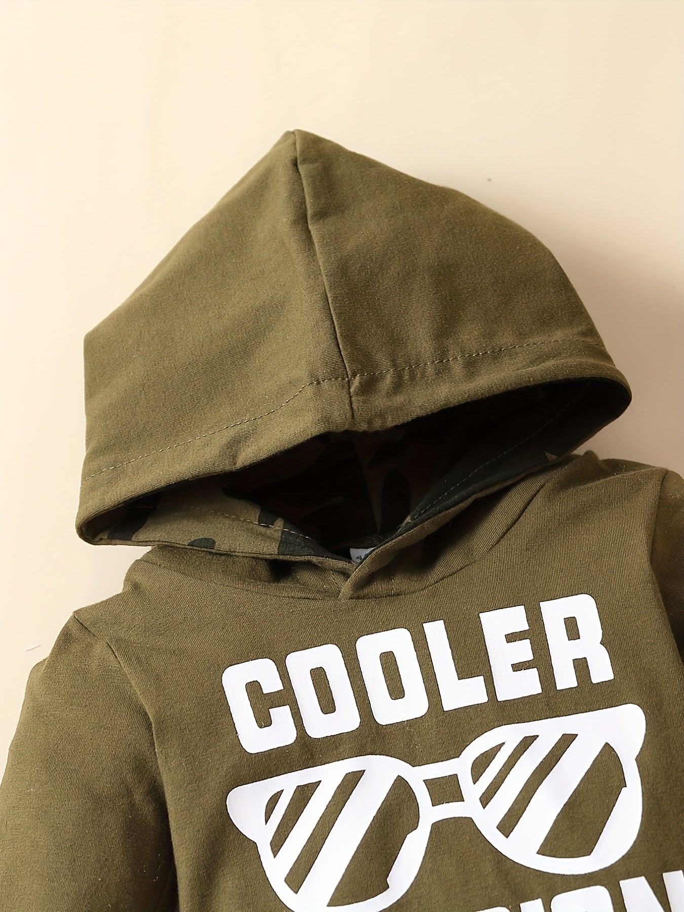 COOLER VERSION OF DAD Camo Outfit Hoodie Top & Pants 2pcs Baby Boy Clothes