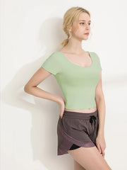 Sporty T Shirt Quick Dry Slim Fit Sports Tee Women's Activewear