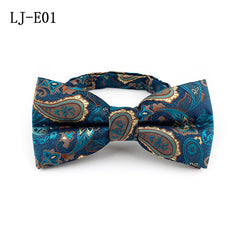 Men's Jacquard Banquet Bow Tie 1200 Thread Polyester Fabric