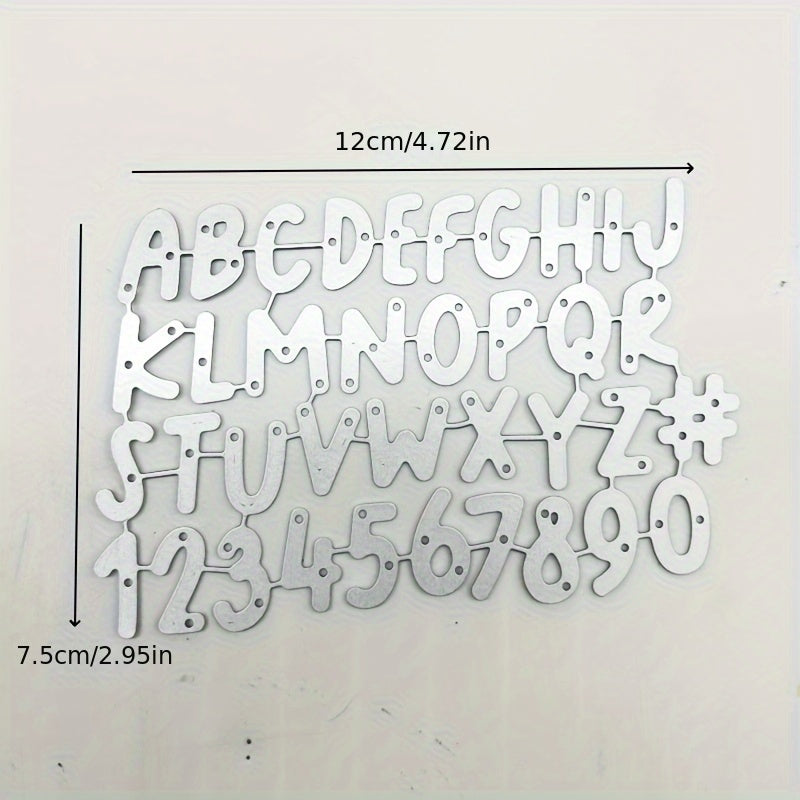 DIY Metal Embossing Scrapbooking Cutting Mold - Letter Number Mold