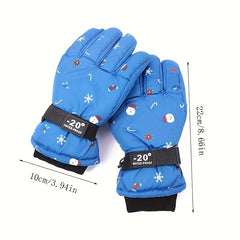 Winter Waterproof Skiing Gloves Warm Cold Weather
