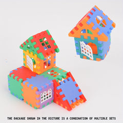 Colorful Building Blocks House Toy 3D Assembly Puzzle