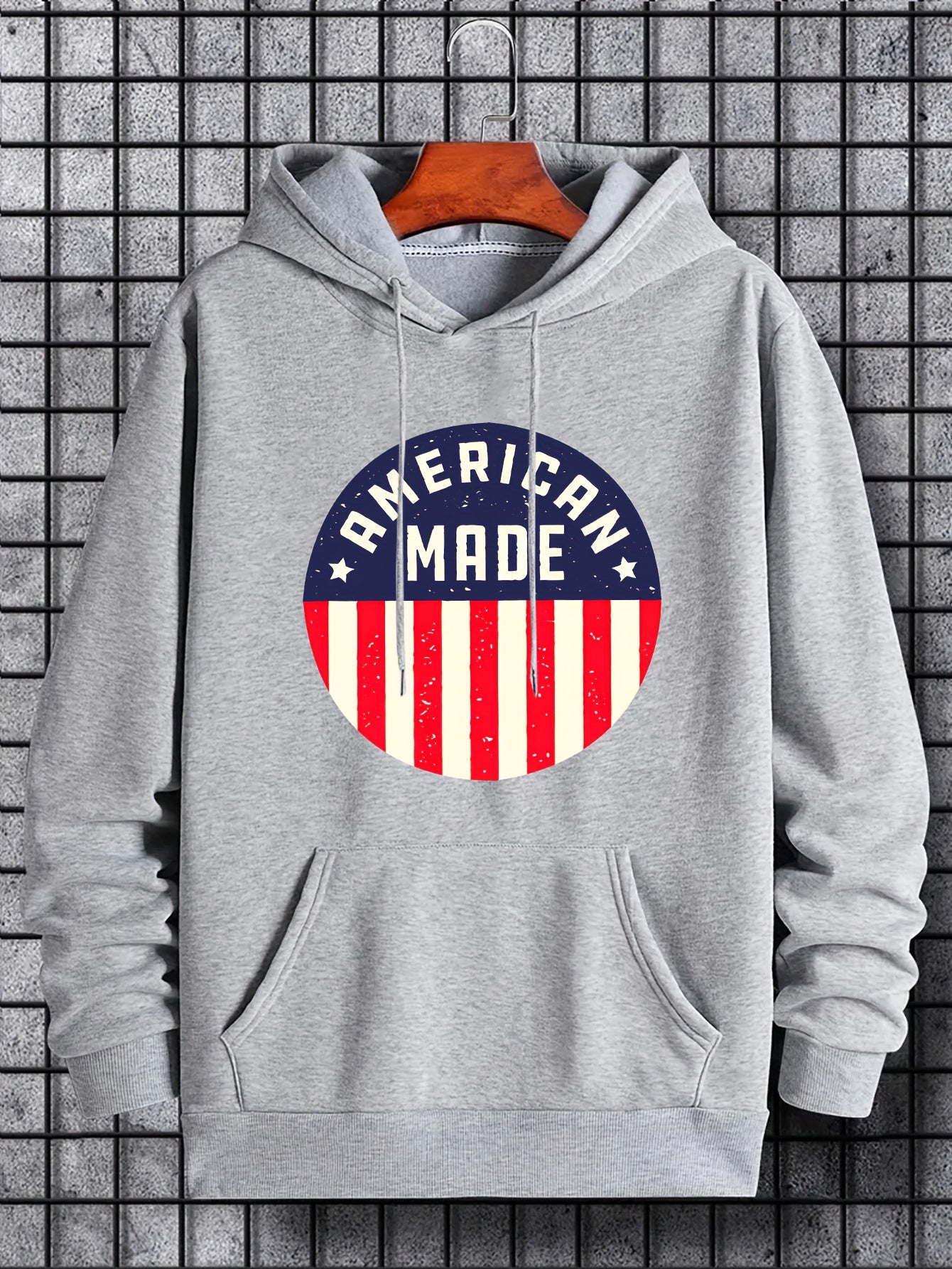 Graphic Print Hoodie for Men