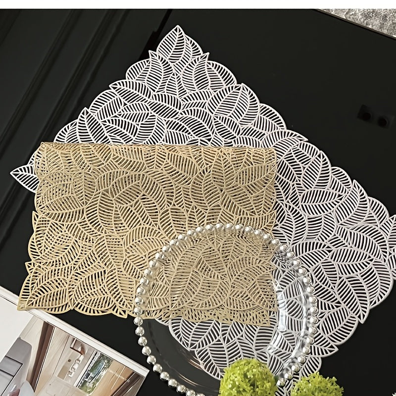 Heat Insulated Leaf Placemat for Home Restaurant Hotel