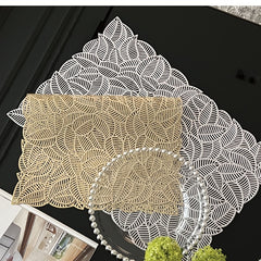 Heat Insulated Leaf Placemat for Home Restaurant Hotel