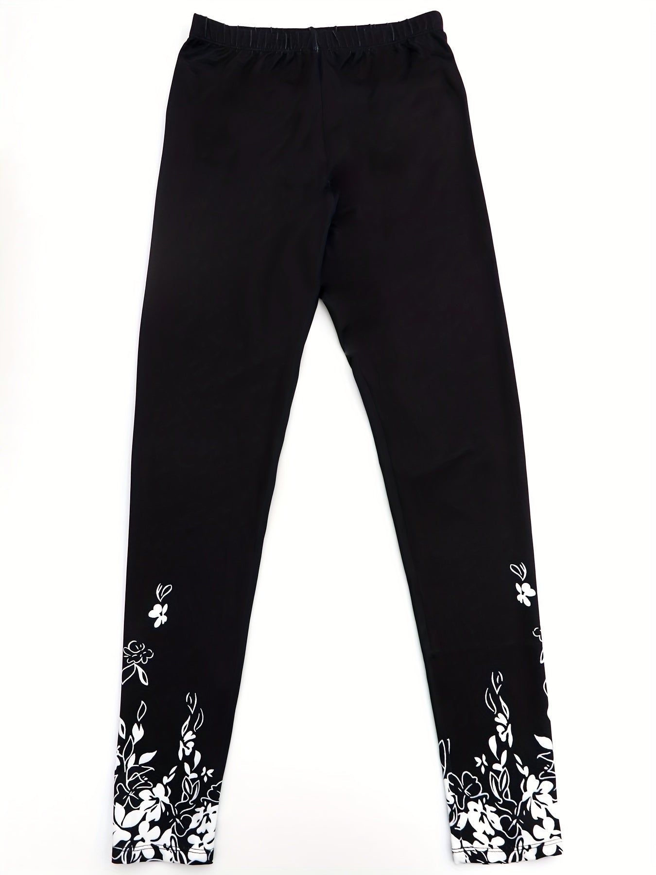 Floral Print Yoga Leggings Women's Activewear
