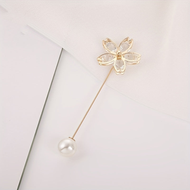 4pcs Personalized Brooch Sweater Shawl Clip Safety Pin Women's Clothing Decor