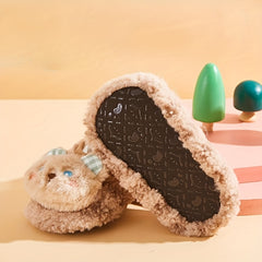 Furry House Shoes Baby Girls Non Slip Soft Bottom Walking Shoes