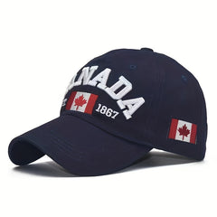 Embroidery Canada Letter Print Casual Baseball Cap Men's Peaked Cap
