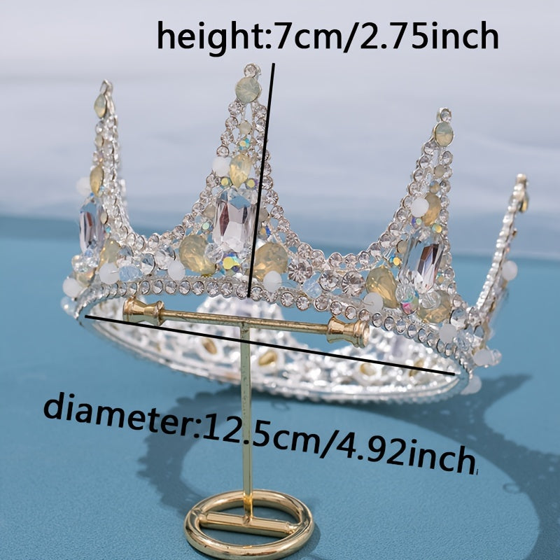Girl's Rhinestone Crown Tiara Hair Accessory for Fairy Princess Party