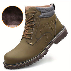 Men's Winter Work Boots Non-Slip Insulated Warm Outdoor Hiking
