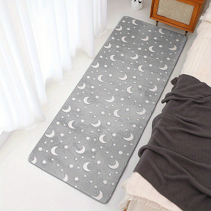 Modern Bedroom Long Bedside Carpet Non slip Washable Home Decor Carpet