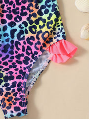 Girl's Polka Dot One Piece Swimsuit Halter Swimwear