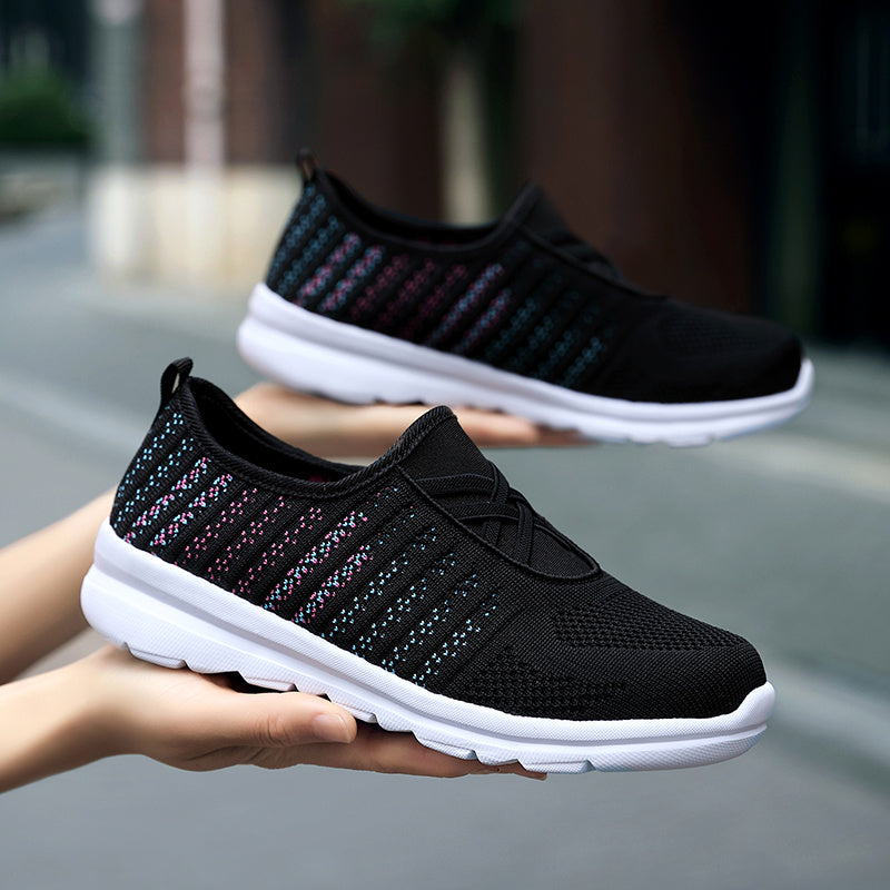 Women's Lightweight Mesh Slip On Loafers Non Slip Sports Shoes