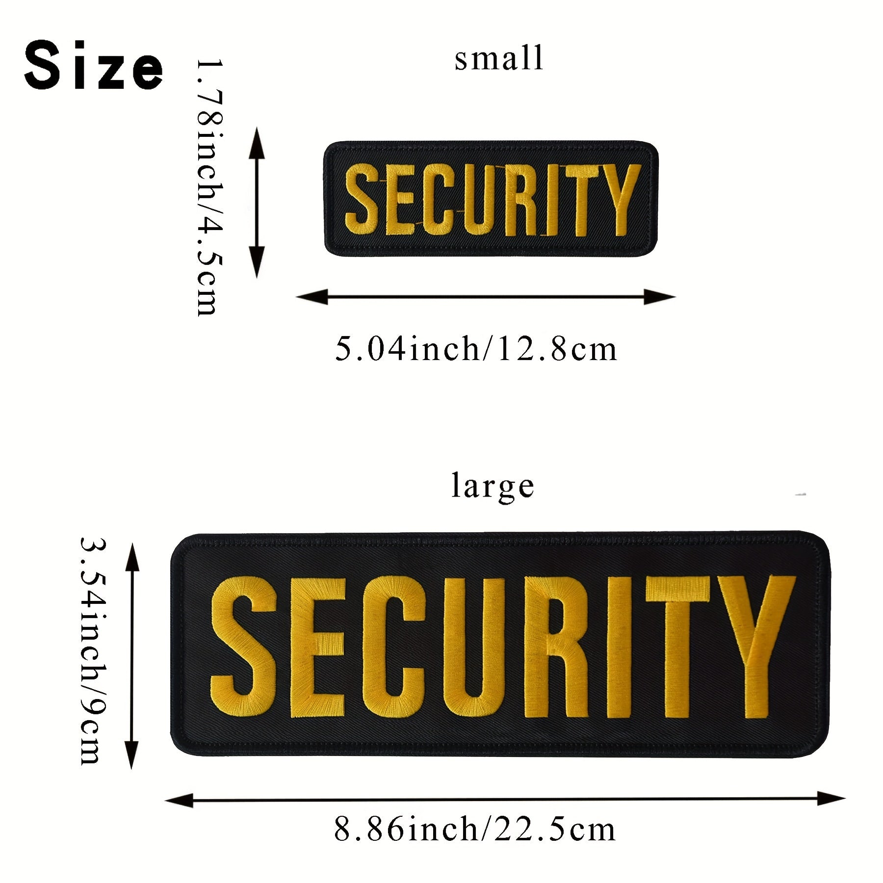 1pc SECURITY Embroidered Morale Patches For Caps Uniforms Ves