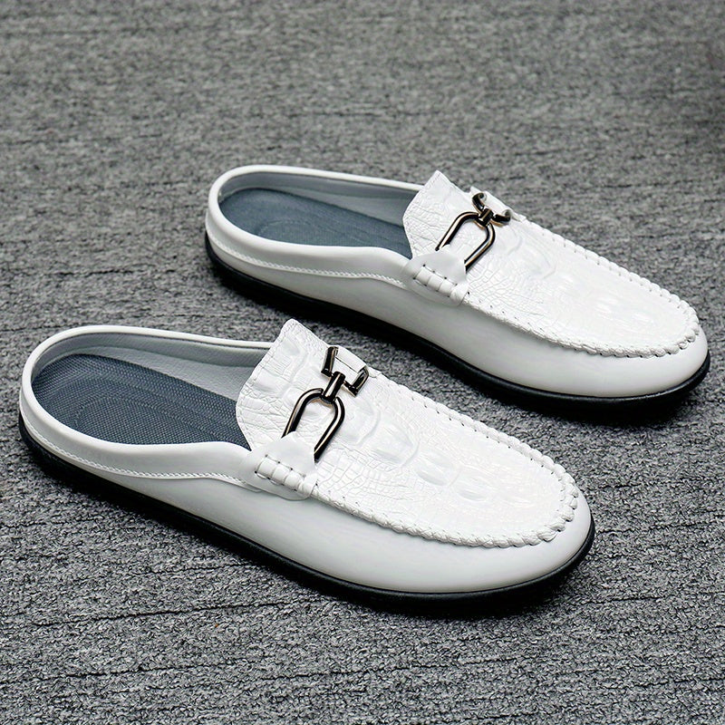 Men's Horsebit Loafers Comfy Non Slip Mules