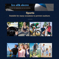 Sun Protective Arm Sleeves and Face Mask Set for Outdoor Sports and Running