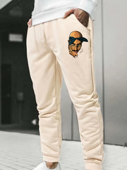 Men's Drawstring Sweatpants Loose Casual Comfy Jogger Pants