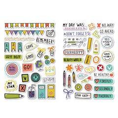 240pcs DIY Precut Decoration Stationery Diary Sticker Planner Index Label