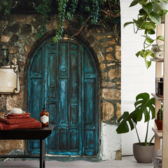 Waterproof Wood Print Shower Curtain 71x71in