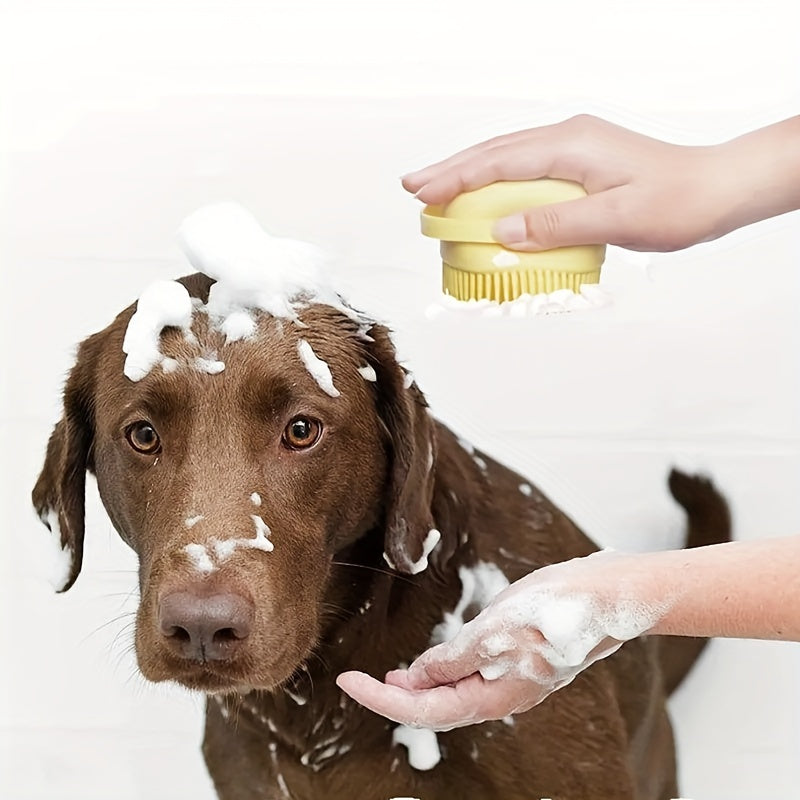 Silicone Massage Gloves for Dogs and Cats, Soft Bath Brush for Big Body