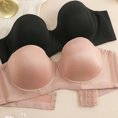 2 Pack Plus Size Molded Cup Multiway Full Cover Bras with Removable Straps