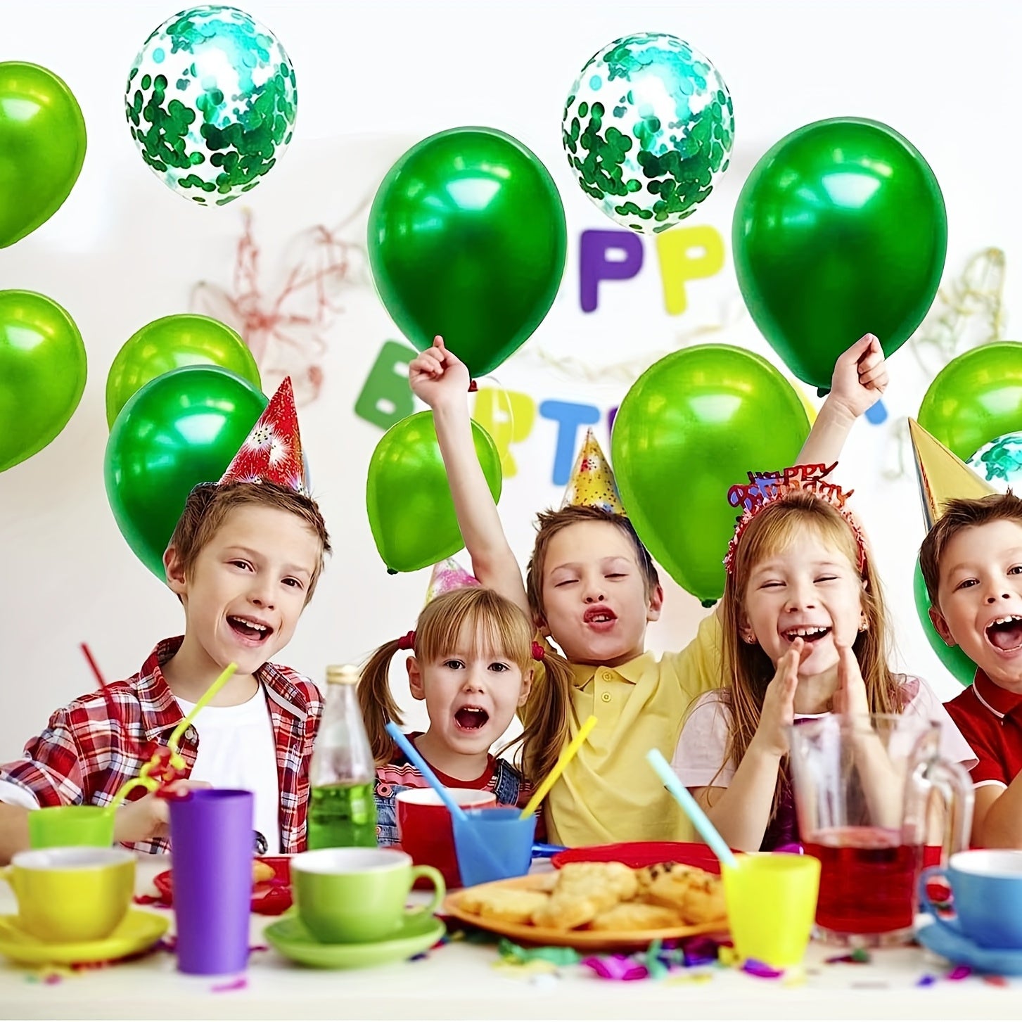 Green Balloon Garland Arch Kit 107Pcs