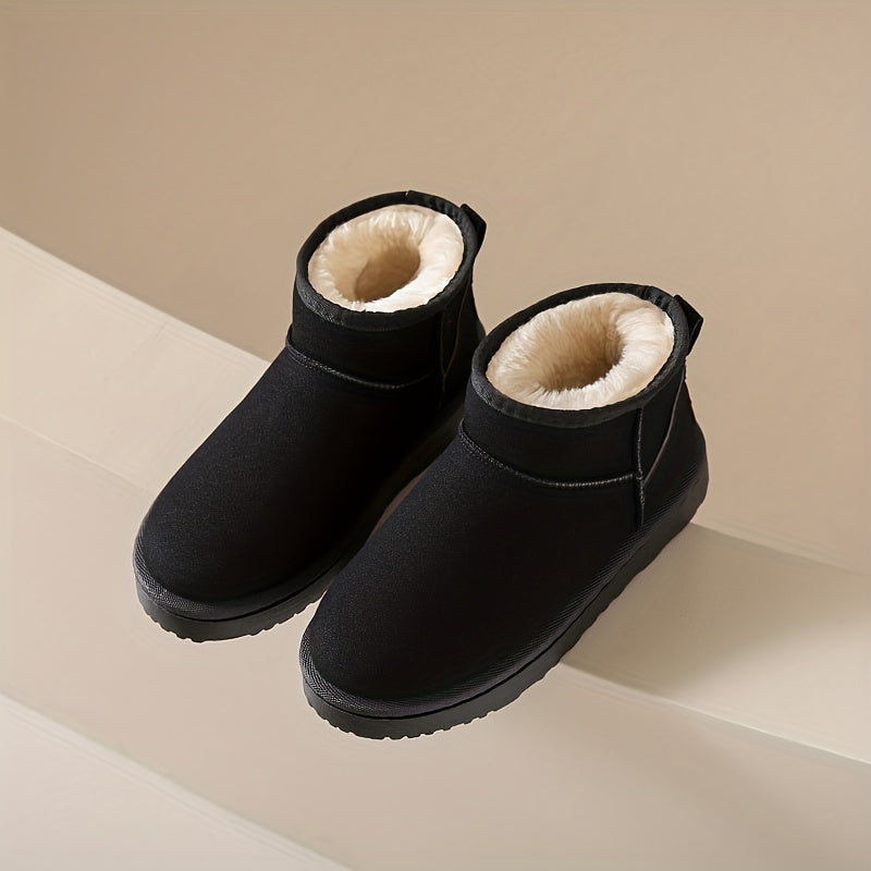 Women's Winter Short Boots Faux Fur Lined Snow Shoes