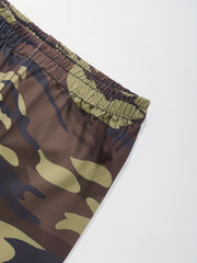 Girls High Waist Camo Leggings Underlayer Pants For Kids