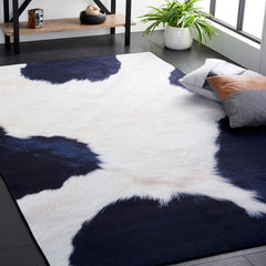 Non Slip Cow Print Velvet Rug Soft Shaggy Carpet for Living Room Bedroom