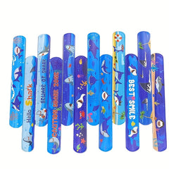 36pcs Shark Slap Bracelet Underwater Party Bracelets Shark Birthday Party Favor