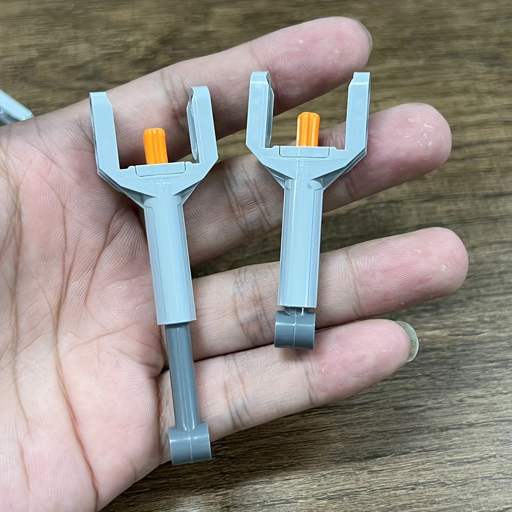 2pcs Telescopic Push Rod Parts Building Block Accessories Grey Finish