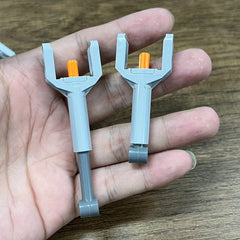 2pcs Telescopic Push Rod Parts Building Block Accessories Grey Finish